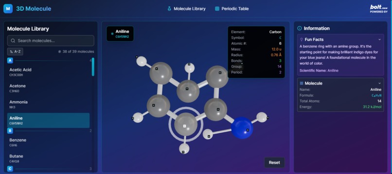 3DMolecule – screenshot 2
