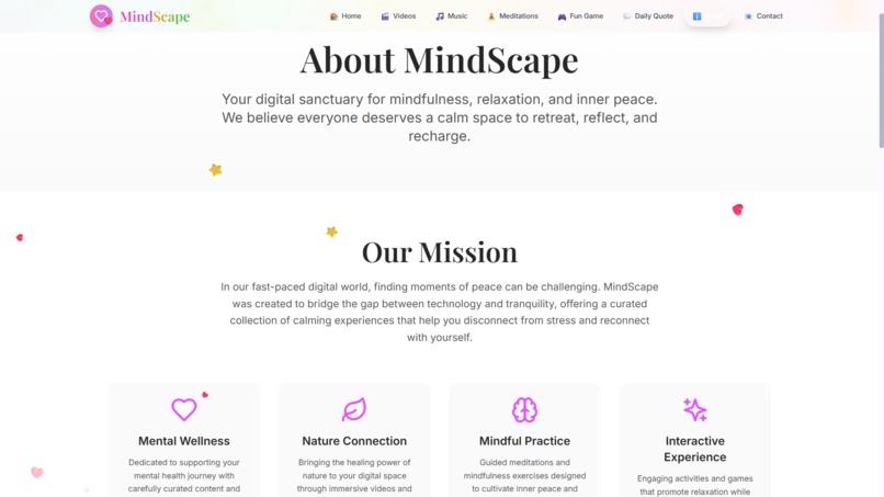 MindScape: Your Interactive Calm Space – screenshot 5