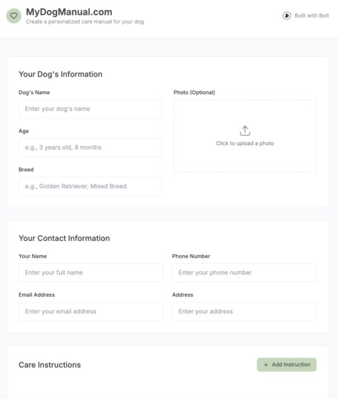 MyDogManual – screenshot 1