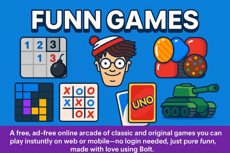 Funn Games: A Lot of Funn Right in Your Browser -Bolt Arcade – screenshot 1