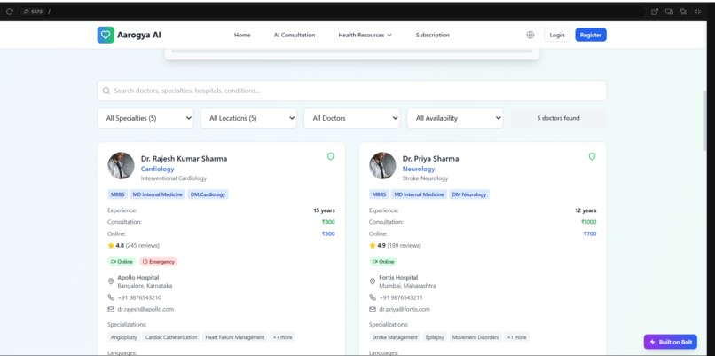 AarogyaAI  – screenshot 2