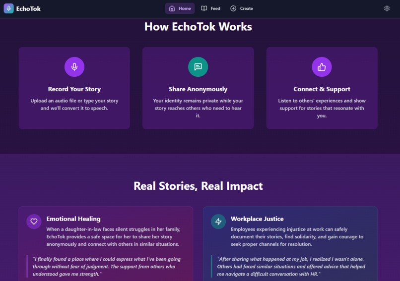 Echotok – screenshot 2