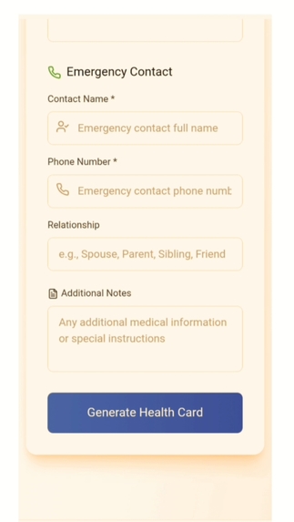 Quick health web page – screenshot 3
