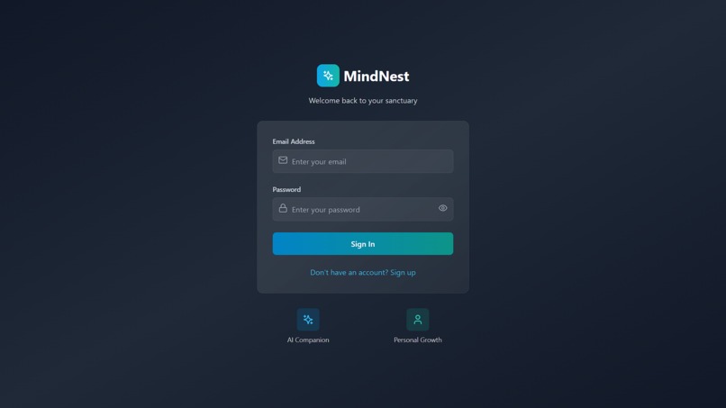 Mindnest - AI wellness companion – screenshot 1