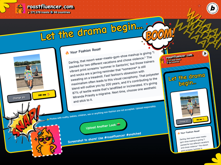 roastfluencer – screenshot 1
