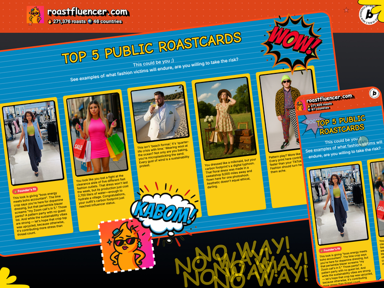 roastfluencer – screenshot 2