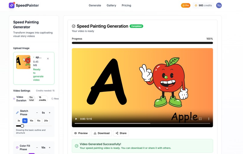 SpeedPainter AI - Image to Video Magic – screenshot 3