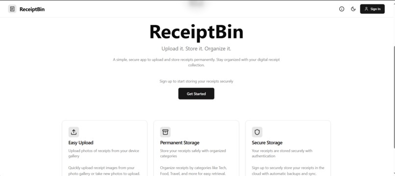 ReceiptBin – screenshot 3
