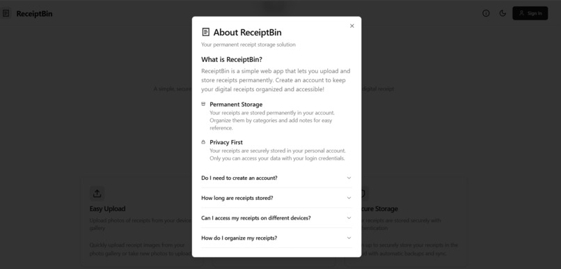 ReceiptBin – screenshot 5