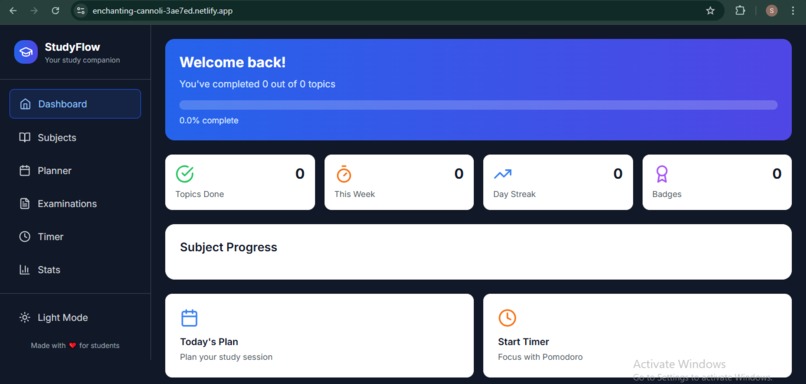 StudyFlow – screenshot 1
