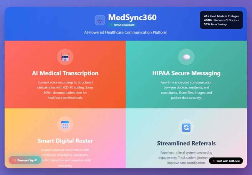 MedSync360 : AI-Powered Healthcare Communication. – screenshot 12