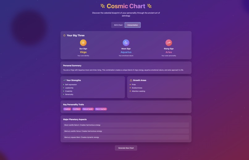 Cosmic Chart – screenshot 2