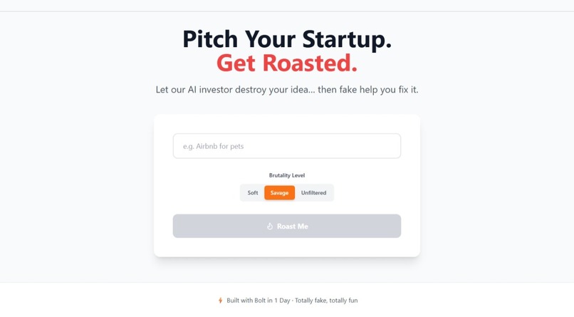 RoastMyApp – screenshot 1