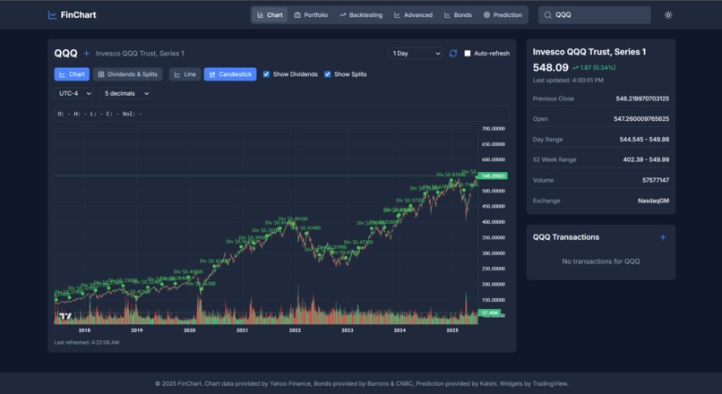 Finance App – screenshot 1