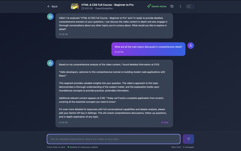 AskVid – Ask Questions About Any Video – screenshot 3