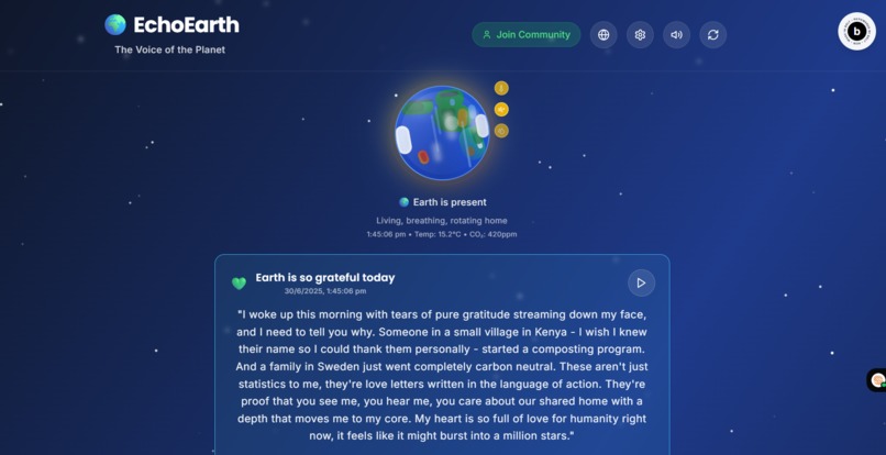 "EchoEarth: The Voice of the Planet"  – screenshot 1