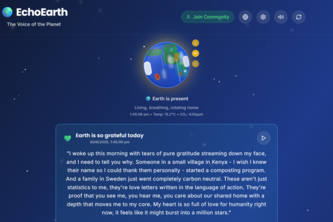 "EchoEarth: The Voice of the Planet" 