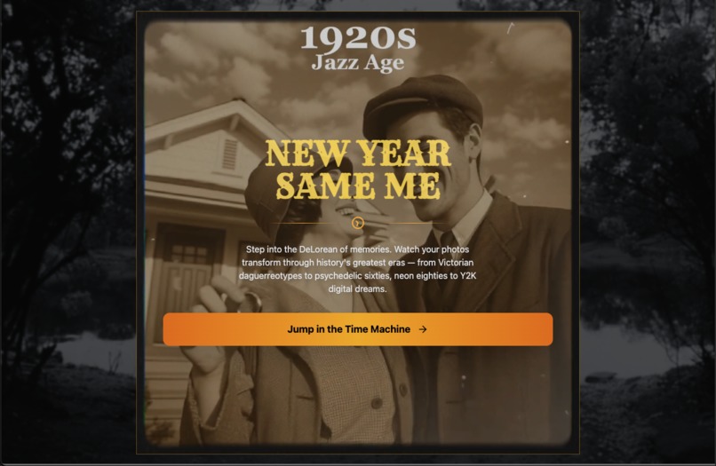 New Year, Same Me: Photo Time Machine – screenshot 1