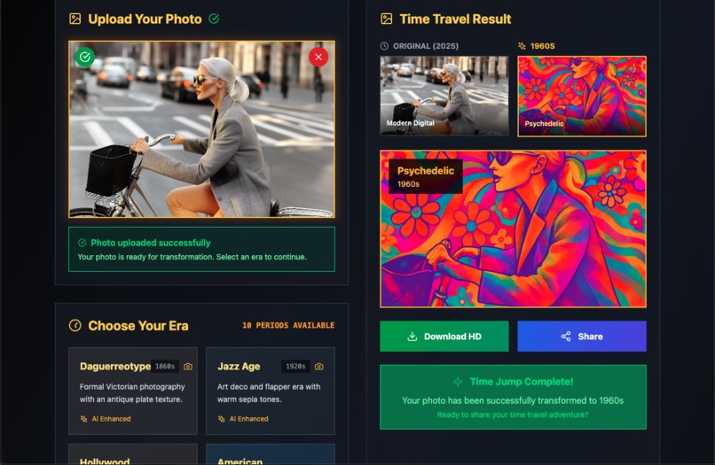 New Year, Same Me: Photo Time Machine – screenshot 3