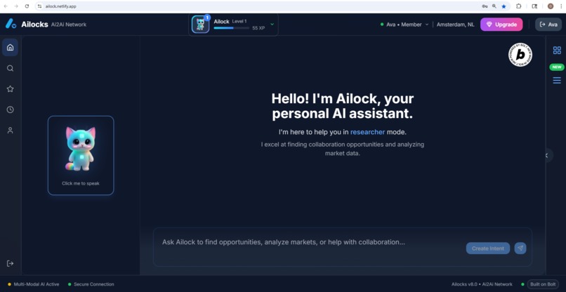 Ailocks: Ai2Ai Distributing Network  – screenshot 1