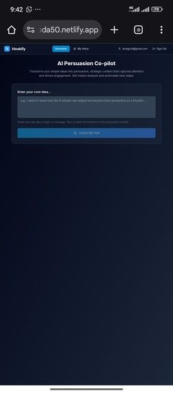 Hookify – screenshot 1