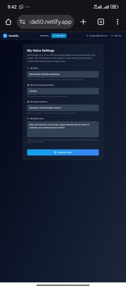 Hookify – screenshot 2