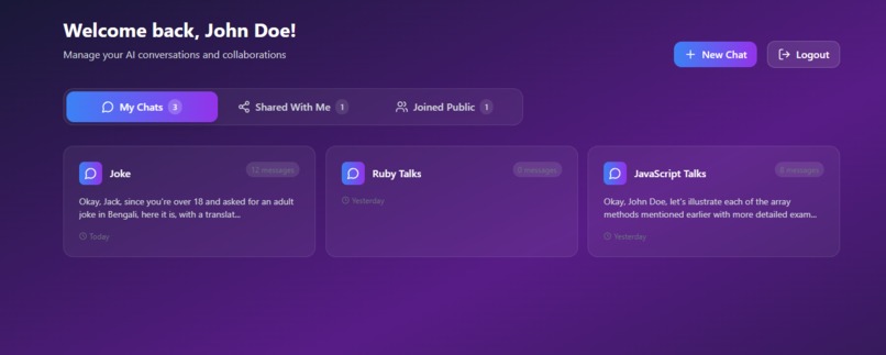 MilonAI - Collaborative AI Chat Application – screenshot 2