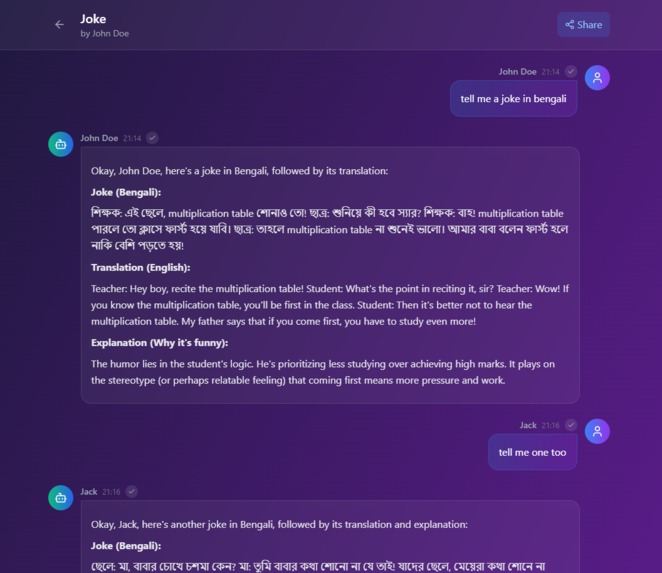 MilonAI - Collaborative AI Chat Application – screenshot 3