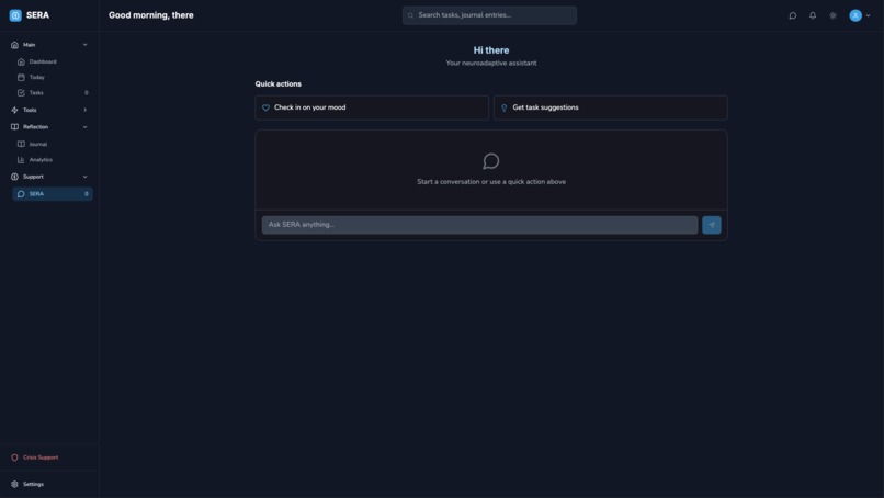 SERA Inclusion – screenshot 2