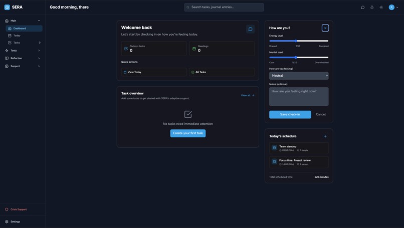 SERA Inclusion – screenshot 5