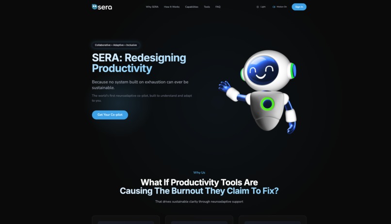 SERA Inclusion – screenshot 1