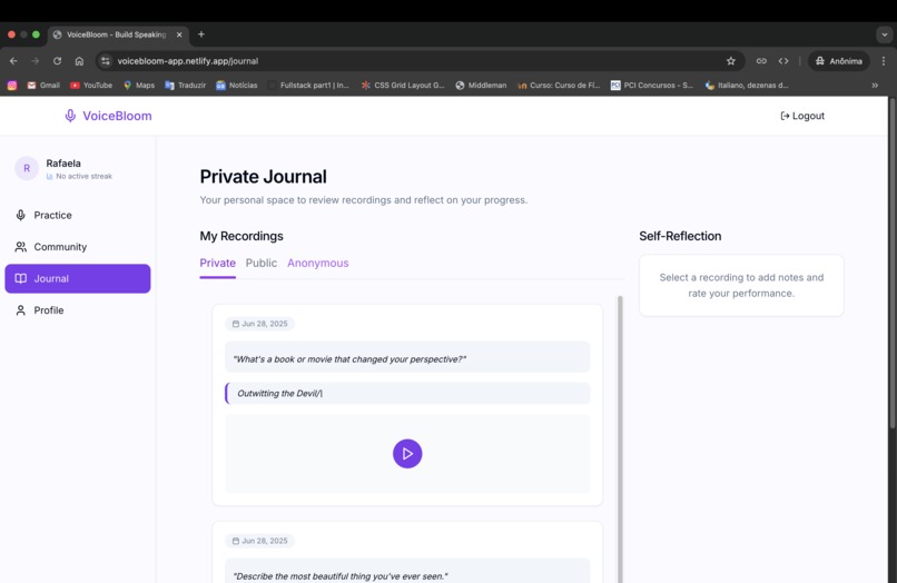 VoiceBloom – screenshot 2