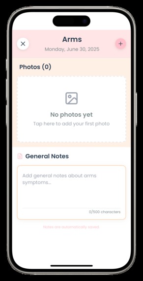 Allergee - a baby allergy symptom tracker app – screenshot 4