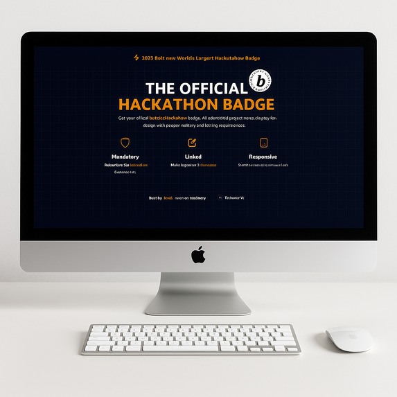 Bolt.new World's Largest Hackathon Badge Site – screenshot 1