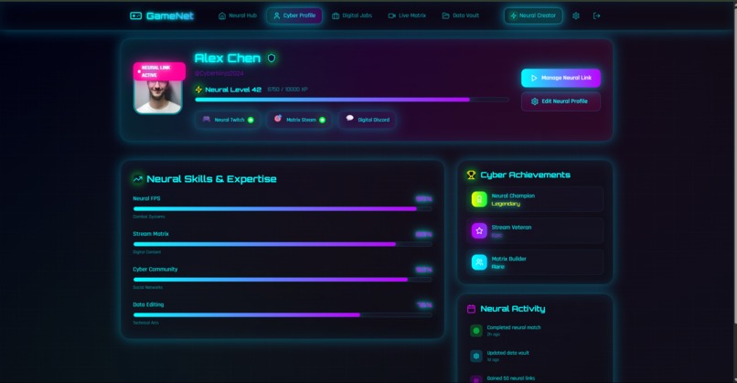 GameNet-The Career & Content Platform for the Next-Gen Gamer – screenshot 1