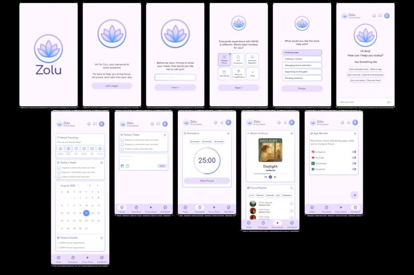 Zolu - Your AI productivity companion for ADHD minds. – screenshot 1