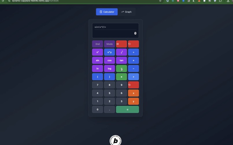 BI-25 Graphing Calculator Web App – screenshot 3