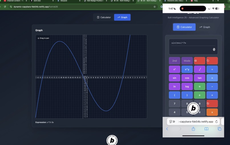 BI-25 Graphing Calculator Web App – screenshot 4