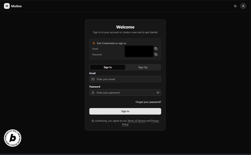 Motivo – screenshot 1