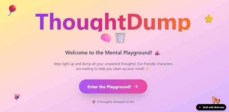 ThoughtDump – screenshot 1