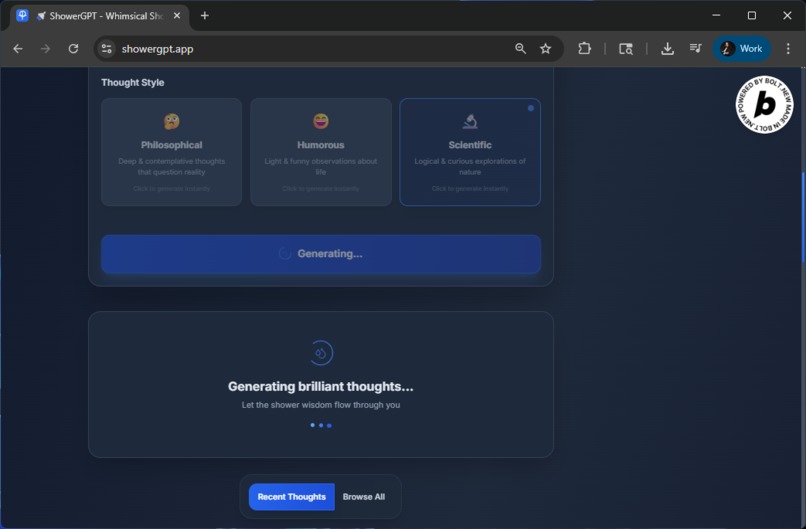 ShowerGPT  – screenshot 4