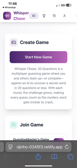 WhisperChase.xyz – screenshot 3
