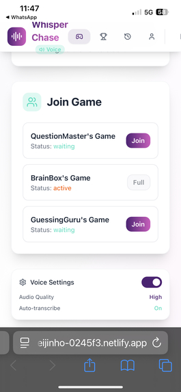 WhisperChase.xyz – screenshot 5