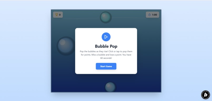 Bubble Pop Mini-Game – screenshot 2