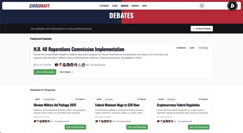 CIVIC DRAFT – screenshot 3