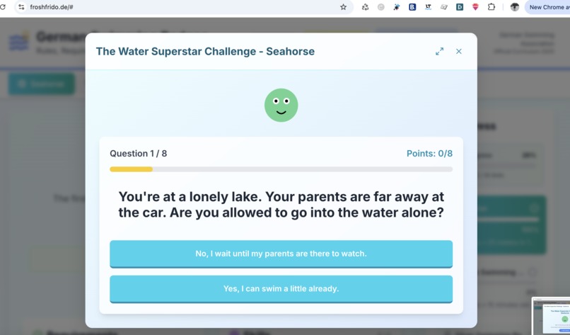 German Swimming Badges Rules, Requirements and Progress – screenshot 2