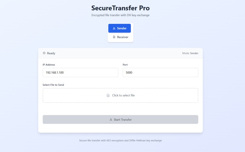 SecureTransfer Pro – screenshot 1