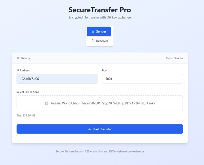 SecureTransfer Pro – screenshot 3