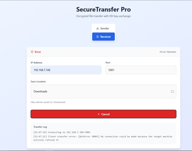 SecureTransfer Pro – screenshot 4