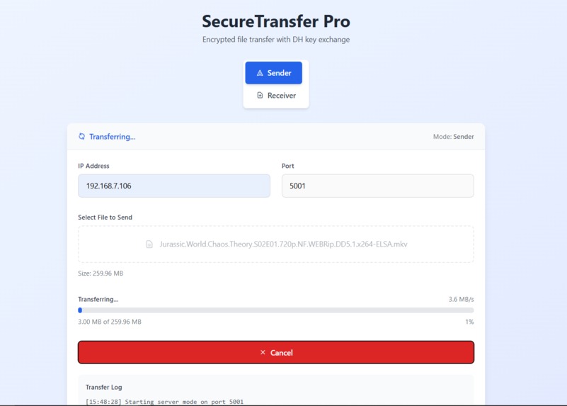 SecureTransfer Pro – screenshot 5